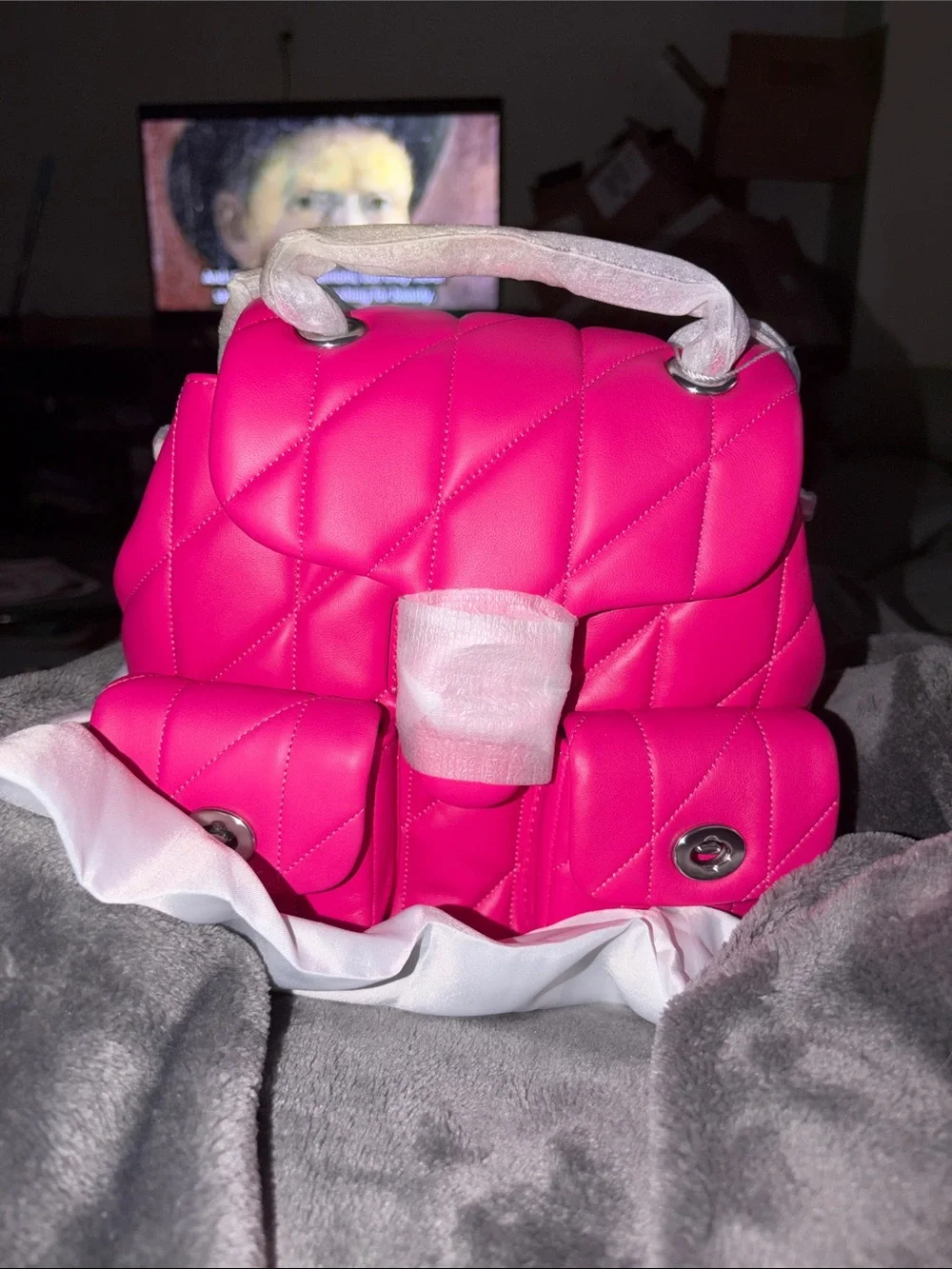 ✨ BRAND NEW ✨ Coach Quilted Tabby Backpack in Dragonfruit Pink 💖